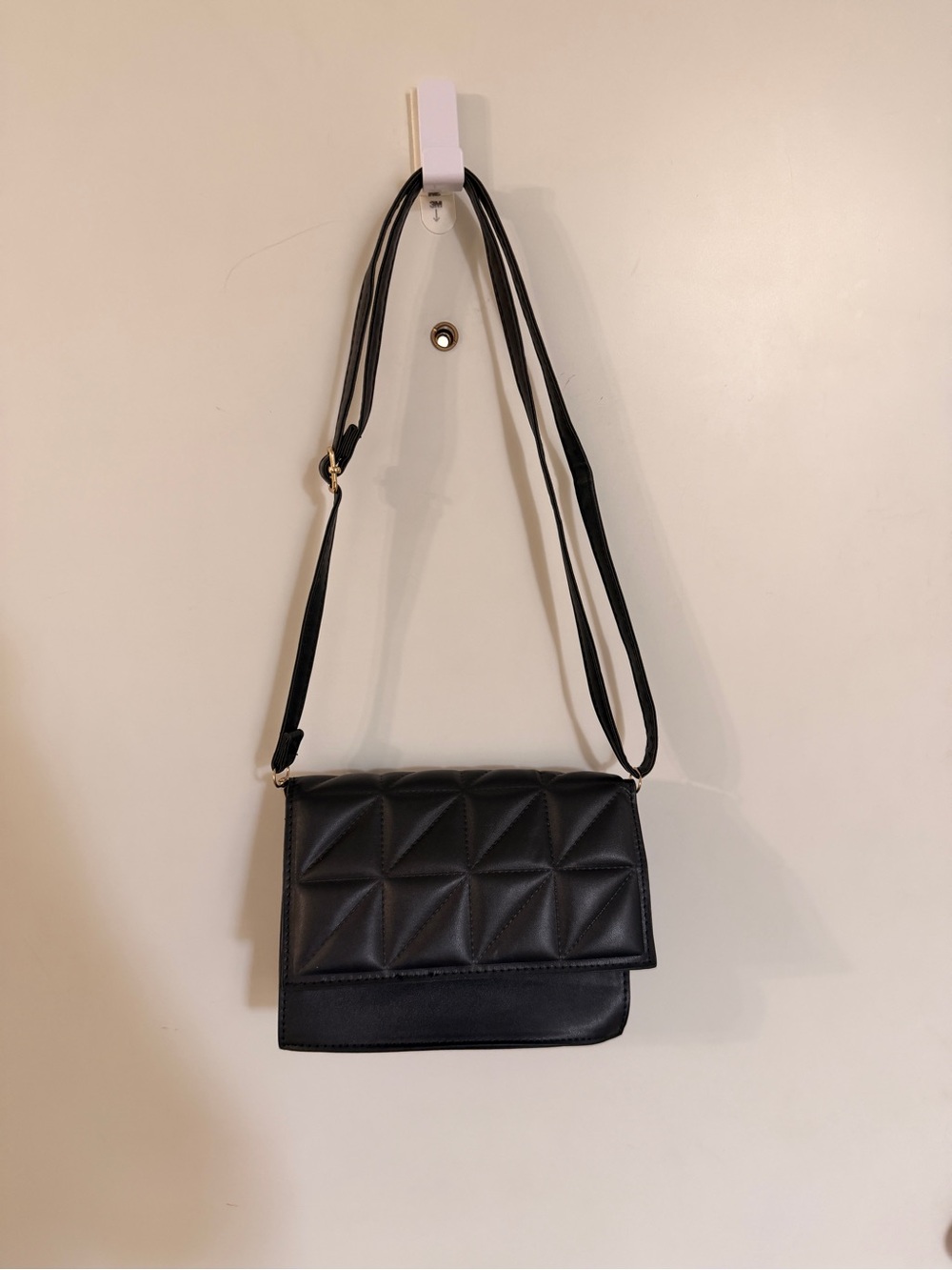 Quilted Black Crossbody Bag - Women's Shoulder Purse